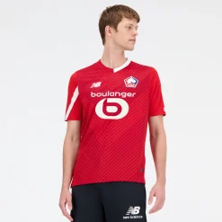 MEN New Balance Clothing|Men'sLille LOSC Home Short Sleeve Jersey