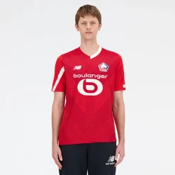MEN New Balance Clothing|Men'sLille LOSC Home Short Sleeve Jersey
