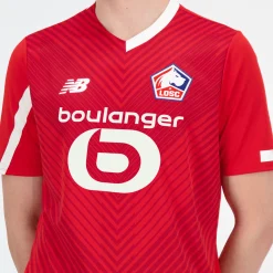 MEN New Balance Clothing|Men'sLille LOSC Home Short Sleeve Jersey