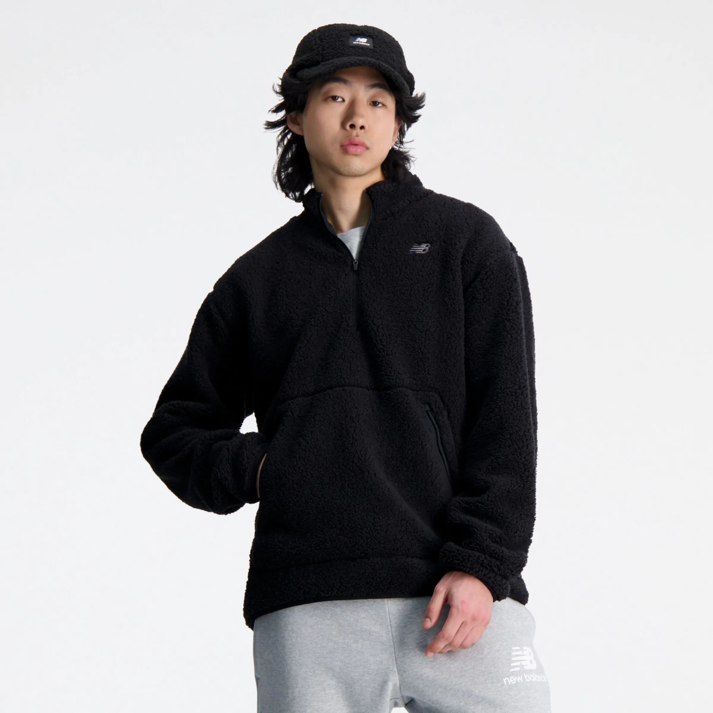 MEN New Balance Hoodies & Sweatshirts|Men'sR.W. Tech Sherpa Pullover