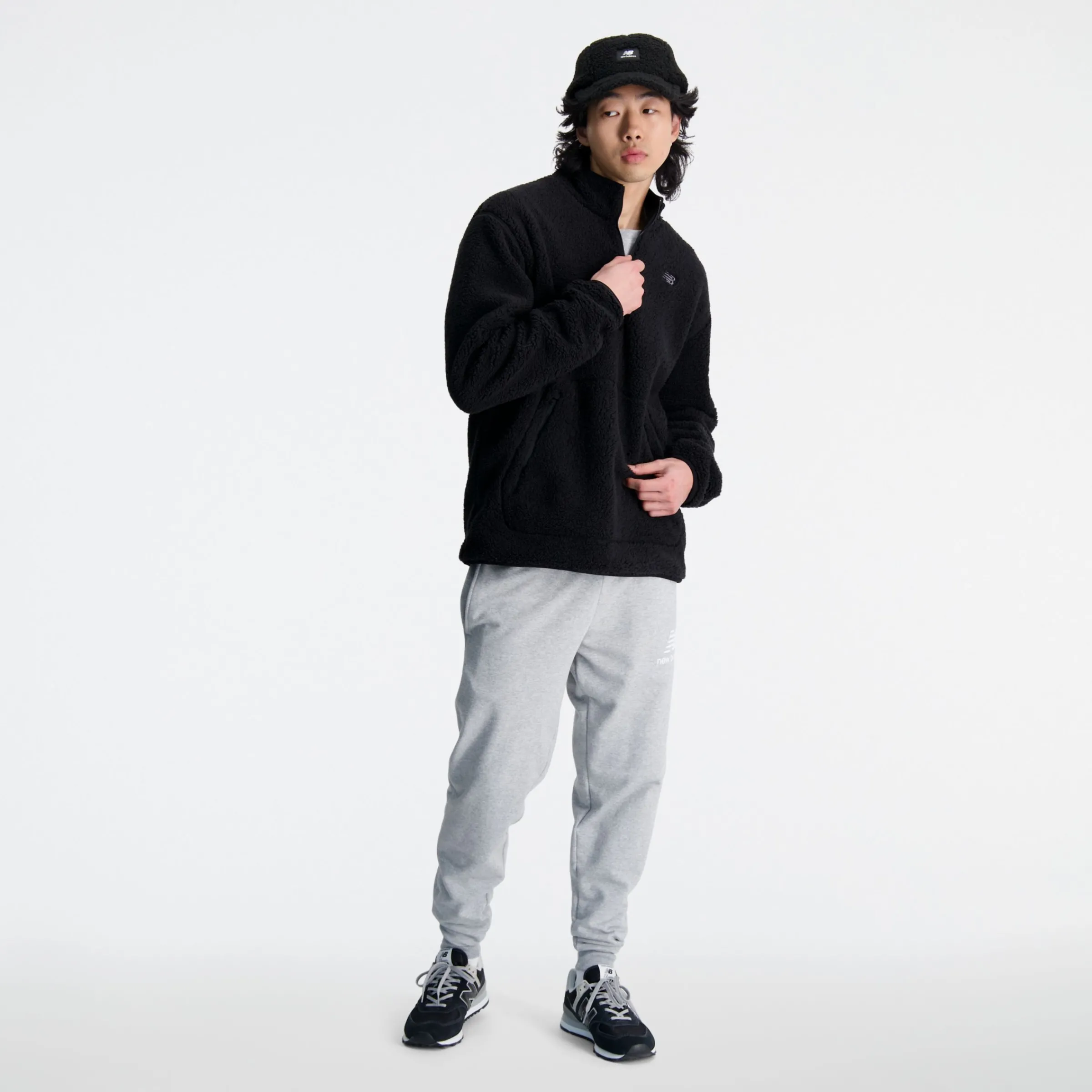 MEN New Balance Hoodies & Sweatshirts|Men'sR.W. Tech Sherpa Pullover