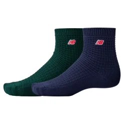MEN New Balance |UnisexWaffle Knit Ankle Socks 2 Pack