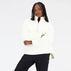 WOMEN New Balance Hoodies & Sweatshirts|Women'sAchiever Sherpa Pullover