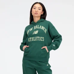 WOMEN New Balance Hoodies & Sweatshirts|Women'sAthletics Varsity Oversized Fleece Hoodie