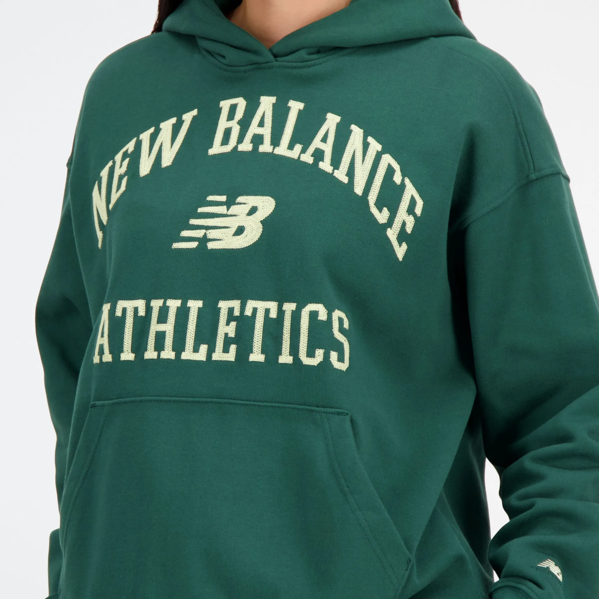 WOMEN New Balance Hoodies & Sweatshirts|Women'sAthletics Varsity Oversized Fleece Hoodie